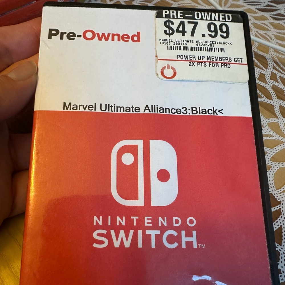 Nintendo Switch Marvel Ultimate Alliance 3: Black